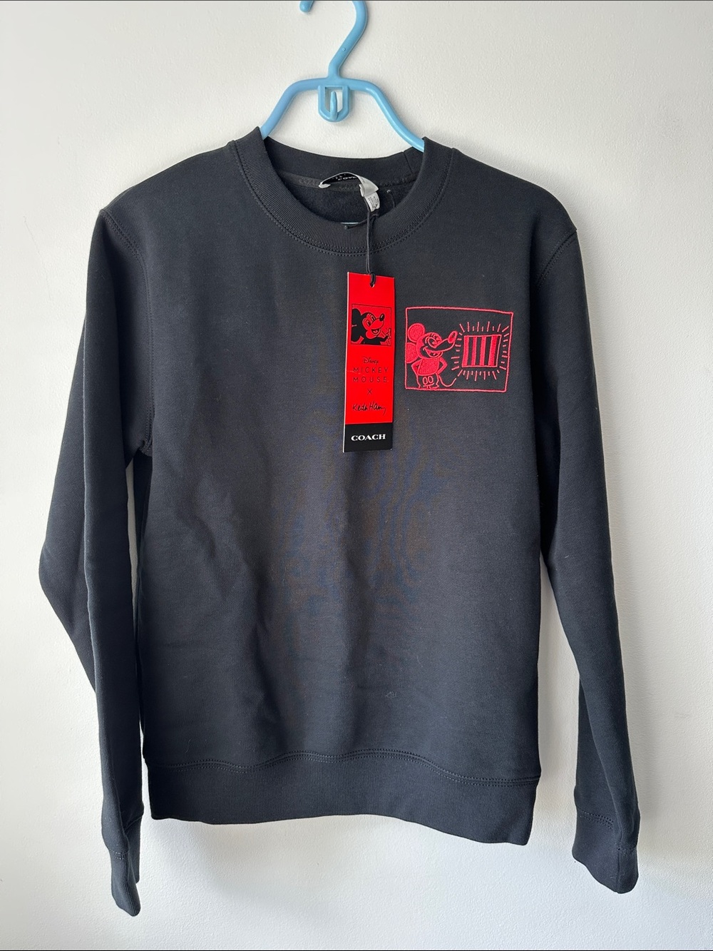 Coach x Disney x Keith Harry Mickey Mouse sweatshirt XS NWT Limited Edition new